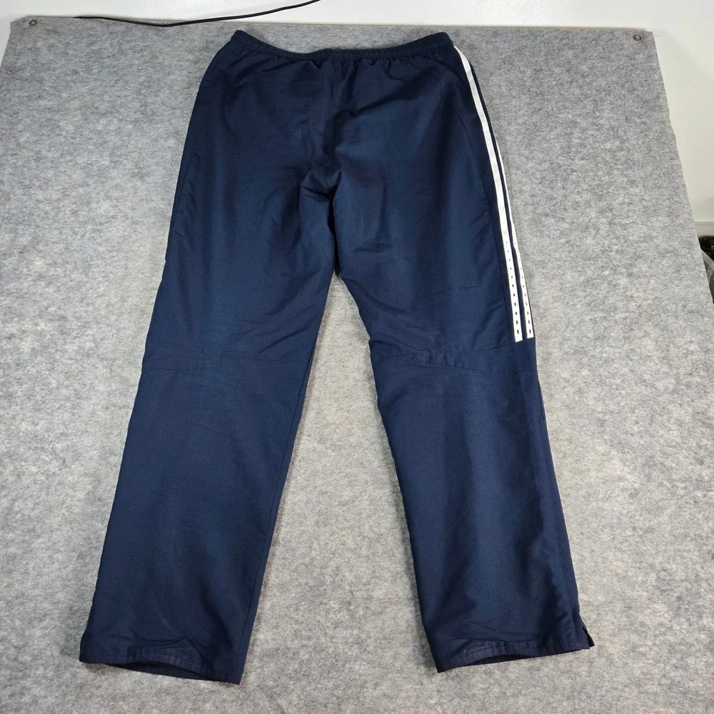 VTG Adidas Mens Navy FC Bayern Munich Soccer Training Track Wide Leg Pants XL